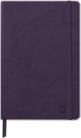 Agende 2026 - AGENDA A5 2026, DATATA SAPTAMANAL, CU ELASTIC, VIOLET 194737C