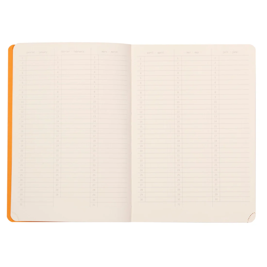 RH AGENDA A5 CU ELASTIC 64F SAPTAMANALA NEDATATA RHODIA PERPETUAL PIELE NEAGRA 117182C [2]