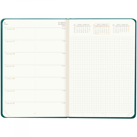 RH AGENDA A5 DATATA SAPTAMANAL 2025, 160 FILE, CU ELASTIC, TITAN RHODIA 194687C [1]