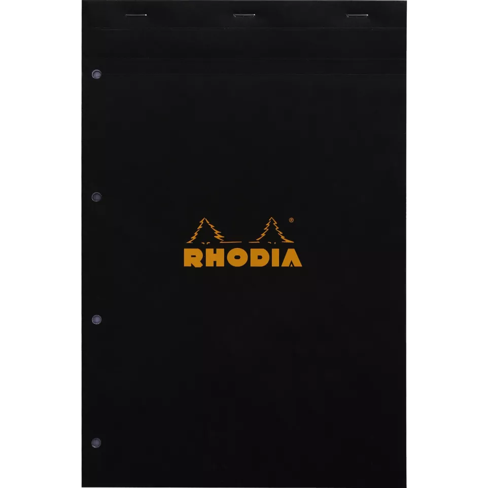 blocnotesuri - BLOC NOTES A4+ 80F N20 AR BLACK RHODIA 202009C