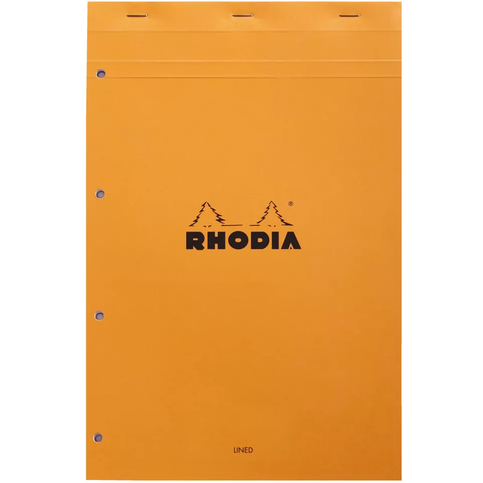 blocnotesuri - BLOC NOTES A4+ 80F N20 DR ORANGE RHODIA 119600C
