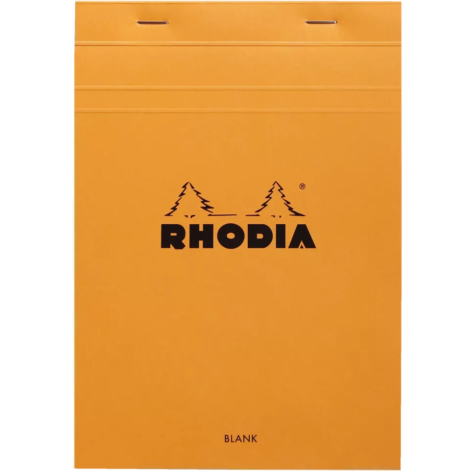 blocnotesuri - BLOC NOTES A5 80F N16 VELIN ORANGE RHODIA 16000C