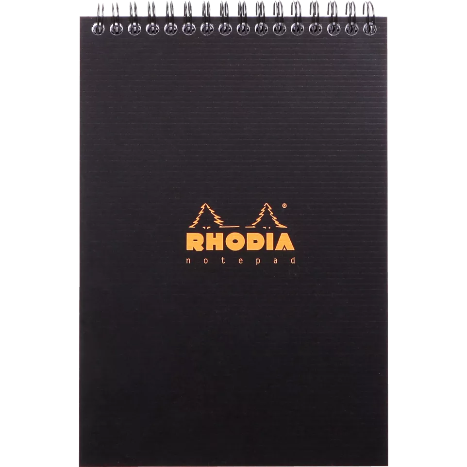 blocnotesuri - BLOC NOTES A5 SPIRA 80F AR BLACK RHODIA 16920C