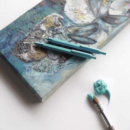 PIX CLICK 0.7MM RHODIA SCRIPT METALIC TURQUOISE 9386C [3]