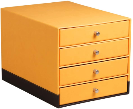 Suporturi documente cu sertare - RH SUPORT DOCUMENTE BIROU 4 SERTARE RHODIA  PORTOCALIU 118860C