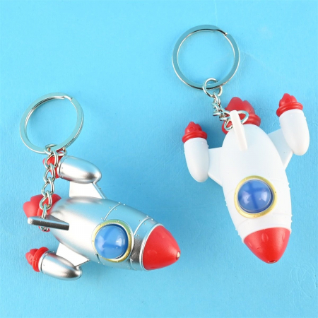 ROB BRELOC CHEI 6CM CU LED RACHETA SPATIALA 52104 [0]