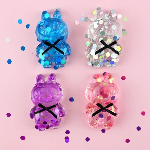 Squishy - FIGURINA SQUISHY 8CM ANIMAL GLITTER TRANSPARENT 54693