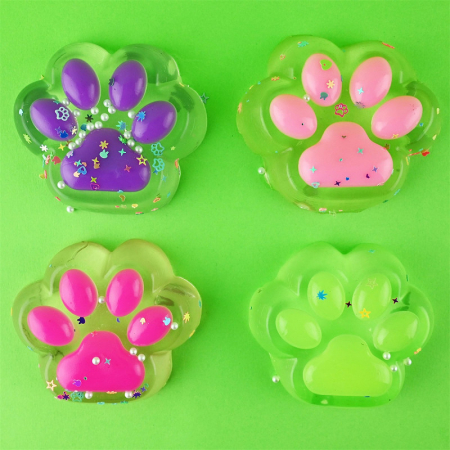 Squishy - ROB FIGURINA SQUISHY 9CM 130G LABUTA DE PISICA GLITTER 54952