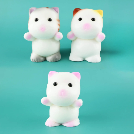 ARTICOLE COPII - FIGURINA SQUISHY ANTISTRESS 9CM 125G PISICUTA PUFOASA 54985