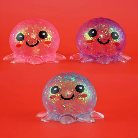 ARTICOLE COPII - FIGURINA SQUISHY SUGAR 7*4CM CARACATITA GLITTER 41067