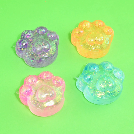 ARTICOLE COPII - FIGURINA SQUISHY SUGAR 7CM LABA DE PISICA GLITTER 41083