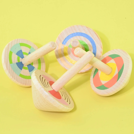 ARTICOLE COPII - Jucărie Spinner Lemn 7cm (Titirez) 50681 - ipb.ro