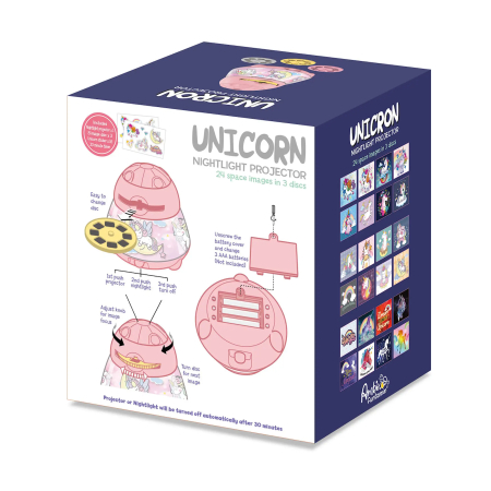 LANTERNA PROIECTOR CAMPING COPII 24 IMAGINI UNICORN 26029 [2]