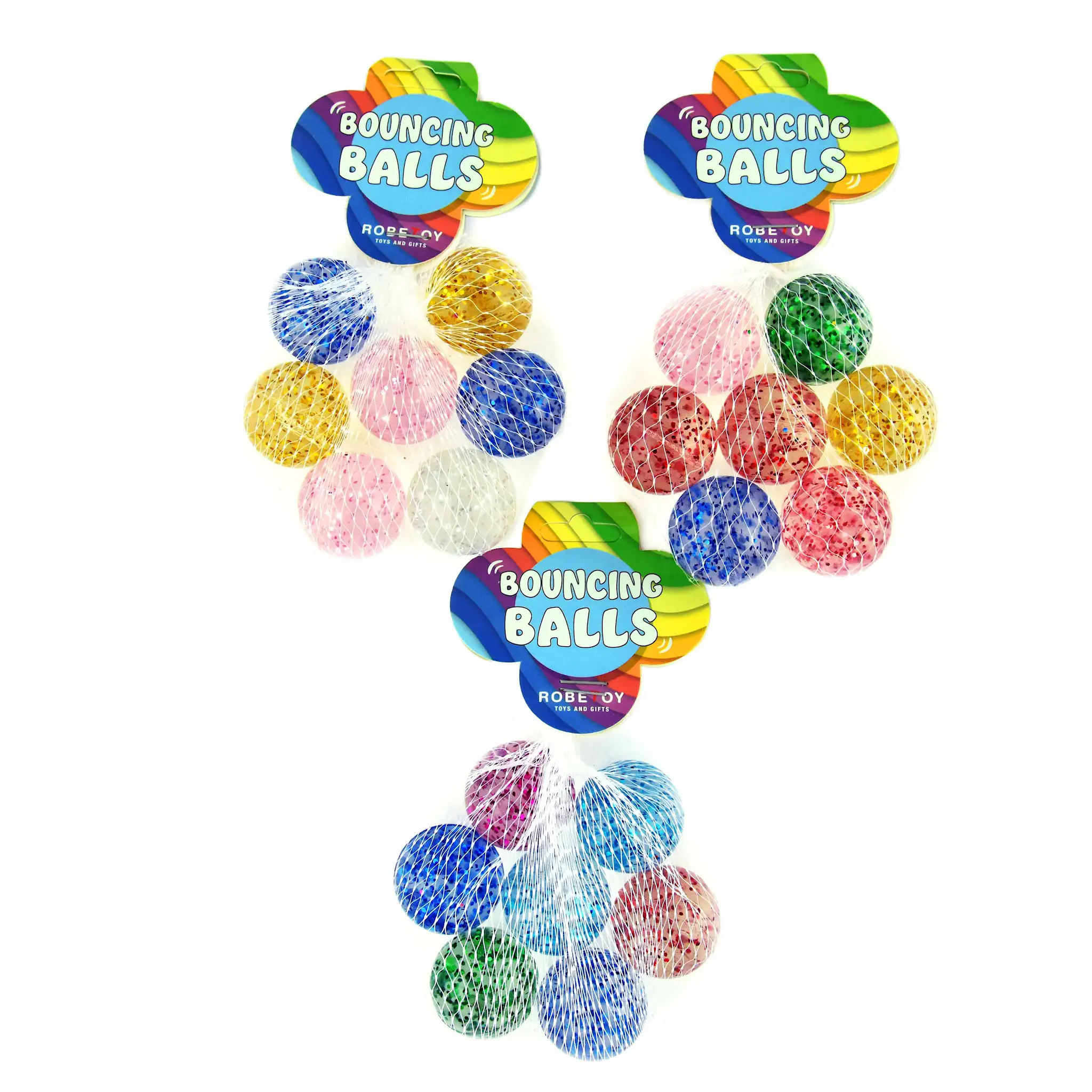 Mingiuțe Săritoare 2,6cm Glitter Set 7buc 54248 - ipb.ro [1]