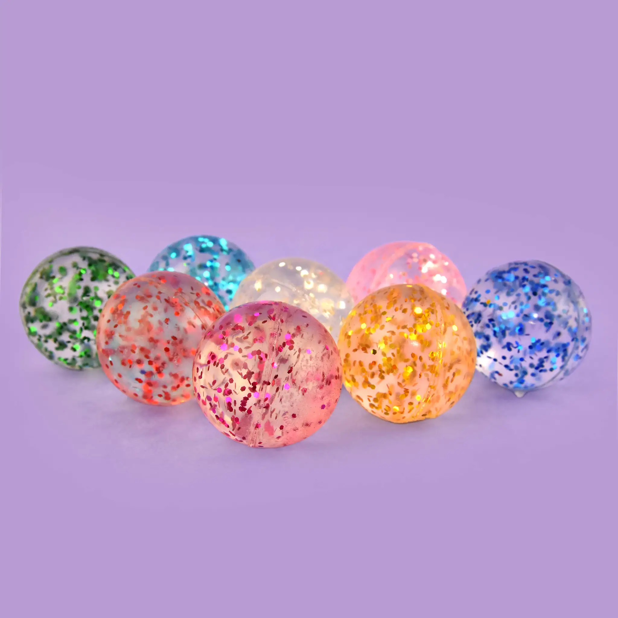ARTICOLE COPII - Mingiuțe Săritoare 2,6cm Glitter Set 7buc 54248 - ipb.ro