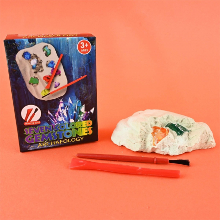 Seturi Creative pentru Copii - ROB MINI KIT EXCAVARE PIETRE PRETIOASE 7CM 27105