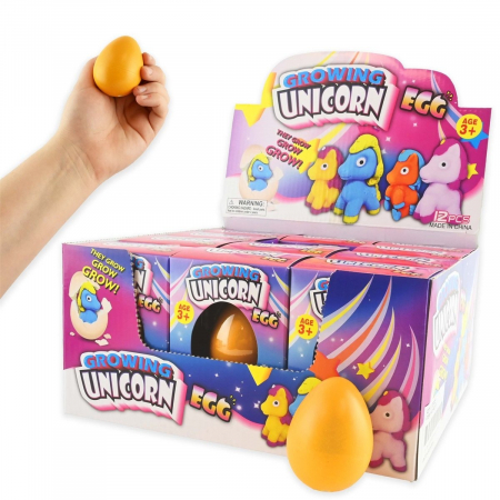 Jucarii Educative - ROB OU DE JUCARIE CU UNICORN CARE ECLOZEAZA IN APA 6CM 49111