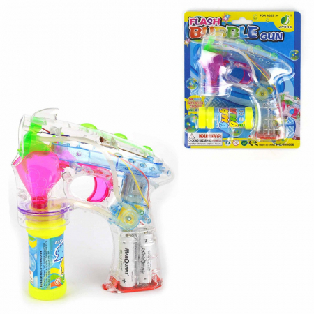 Jucarii Educative - ROB PISTOL PENTRU BALOANE DE SAPUN 15CM CU LED 55205