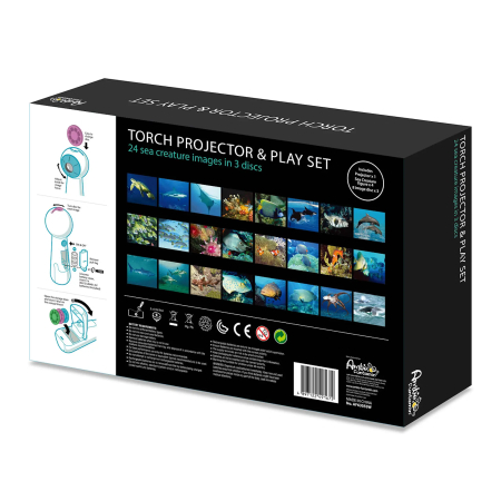 PROIECTOR PENTRU COPII ANIMALE MARINE 24 IMAGINI + 4 FIGURINE 26022 [2]