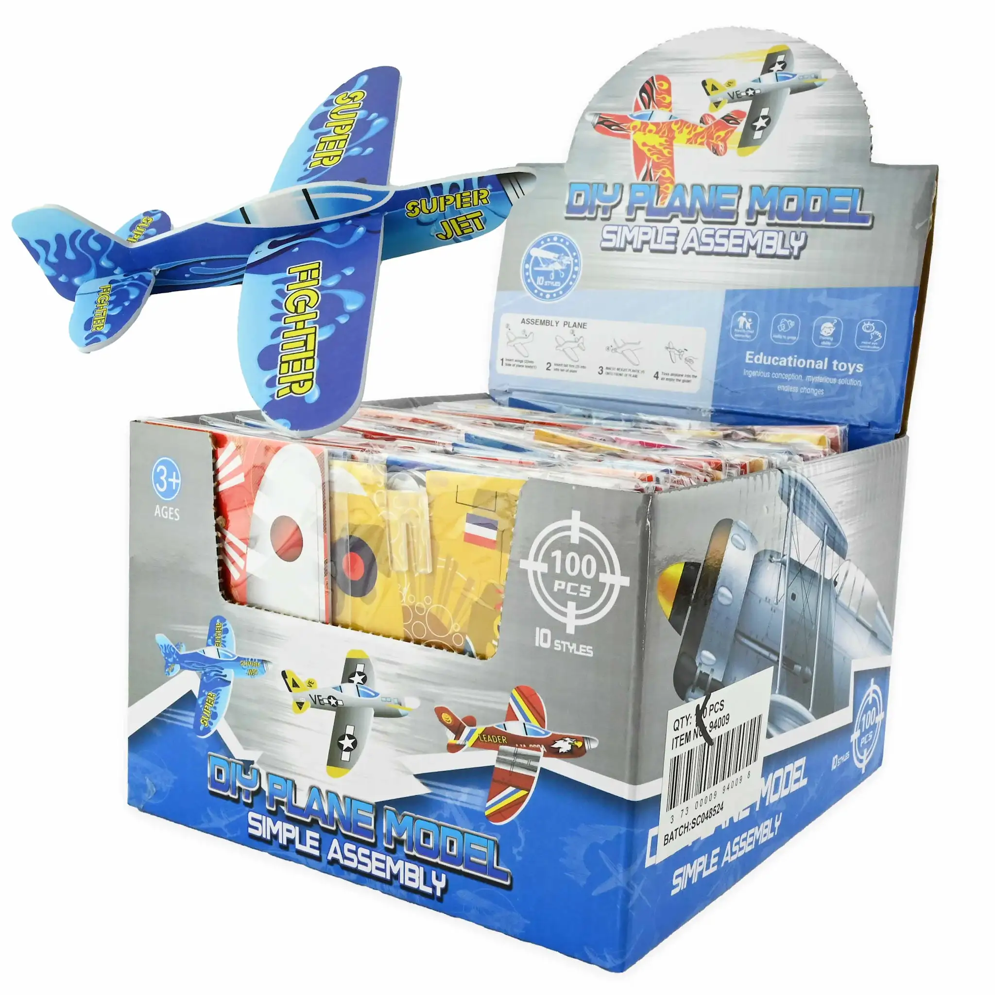 ARTICOLE COPII - PUZZLE DIN SPUMA 10CM AVION 94009