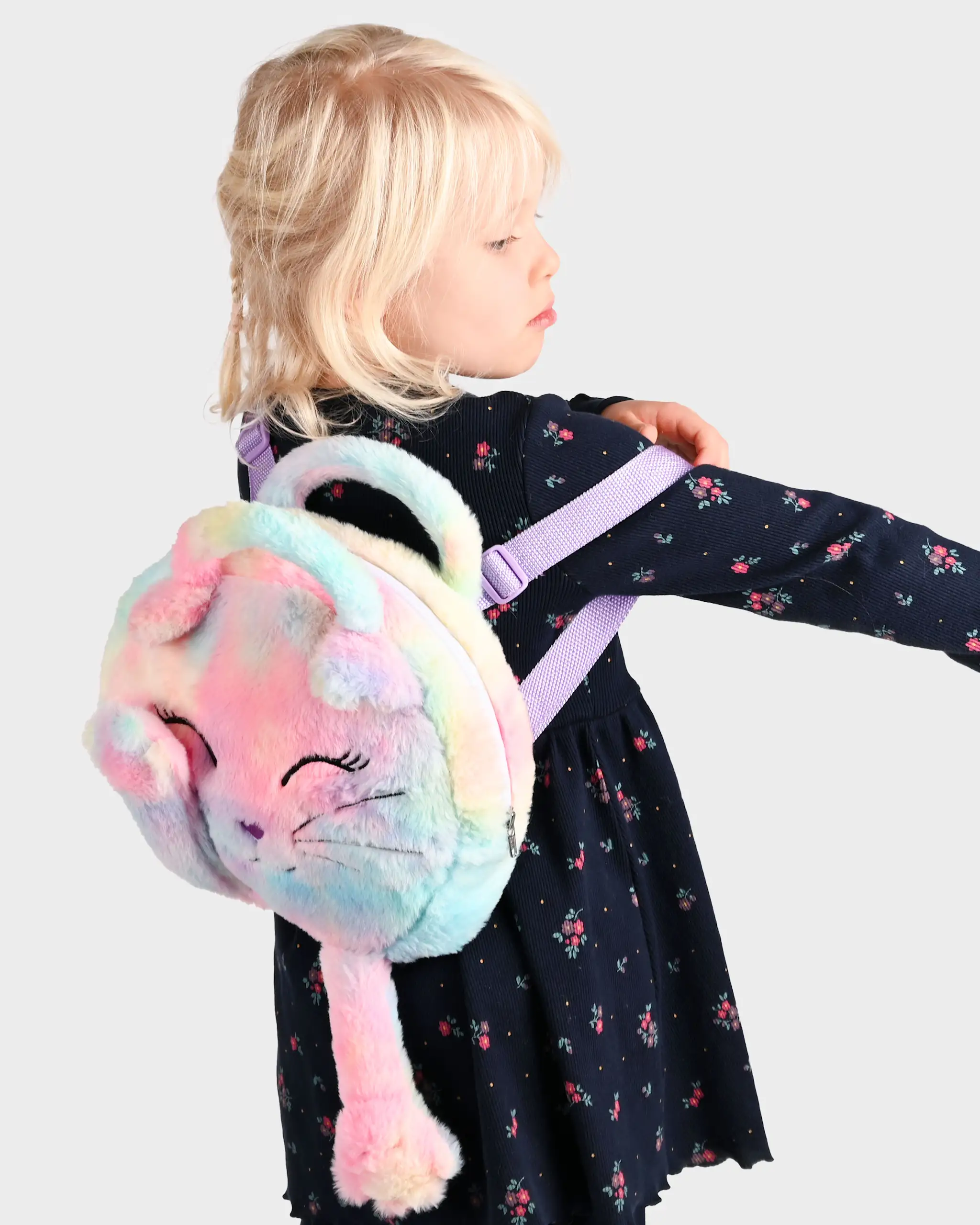 ROB RUCSAC COPII PUF 24x27CM PISICUTA CURCUBEU CU LABE MAGNETICE F87014 [1]