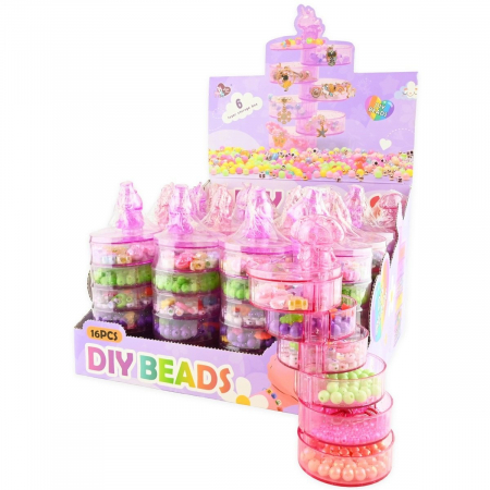 Seturi creatie - ROB SET CREATIV BIJUTERII BRATARI SI MARGELE 17CM 30273