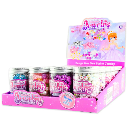 SET CREATIV BIJUTERII BRATARI SI MARGELE 8.5CM IN STICLUTA 30276 [1]