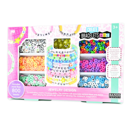 ARTICOLE COPII - SET CREATIV BIJUTERII BRATARI SI MARGELE 800 PIESE 30278