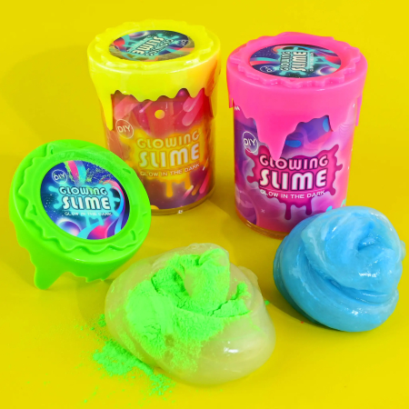 Slime - SLIME 6CM DIVERSE CULORI STRALUCESTE LA INTUNERIC 64107