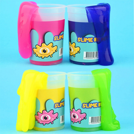 Slime/ Nisip kinetic/ Hidrofobic - ROB SLIME 85G CULORI NEON 7CM 64083