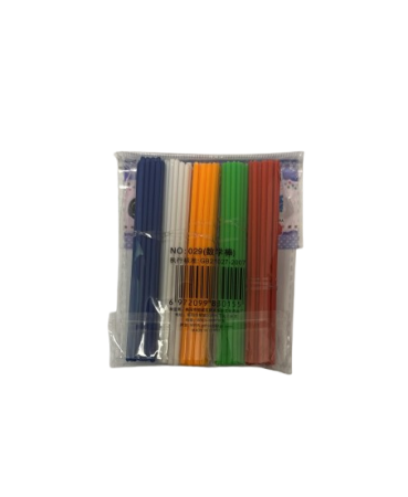 BETISOARE SCOLARE PLASTIC 5 CULORI 100/SET  FL697/B1213 GB21027 [1]