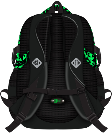 Rucsac St.Right BP-01 Green Aliens 23L - 698088 [1]