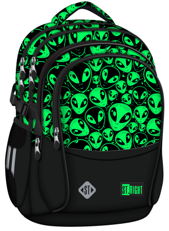 RECHIZITE SCOLARE IPB - Rucsac St.Right BP-01 Green Aliens 23L - 698088