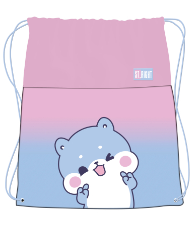 Saci de sport, Borsete - Sac Sport St.Right Blue Hamster 43x34cm - 696923