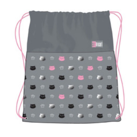 Saci de sport/ Borsete - Sac Sport St.Right Kitty Paw 43x34cm - 301032