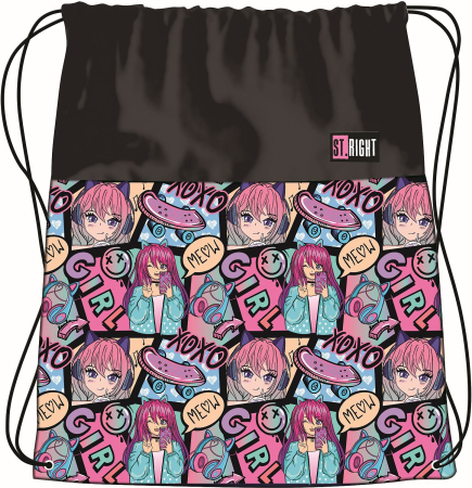 Saci de sport/ Borsete - Sac Sport St. Right Manga Girl 43x34cm - 301131