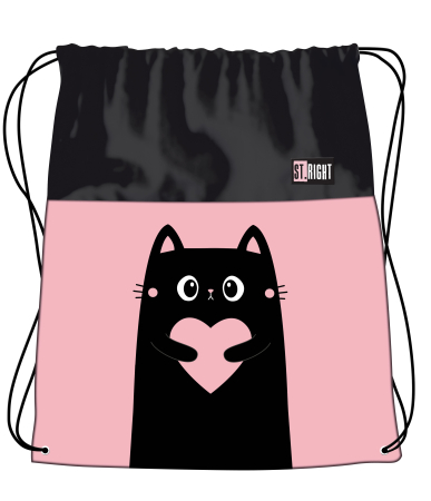 Saci de sport, Borsete - Sac Sport St.Right Purrfect Love 43x34cm - 697128