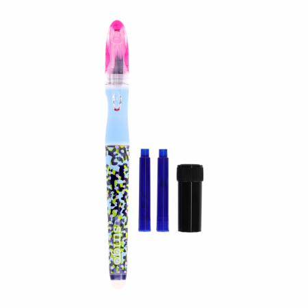 Stilouri si Rollere Scolare - SCR STILOU STRIGO CU  STERGERE PRIN FRICTIUNE SI PATROANE WILD SD-018437