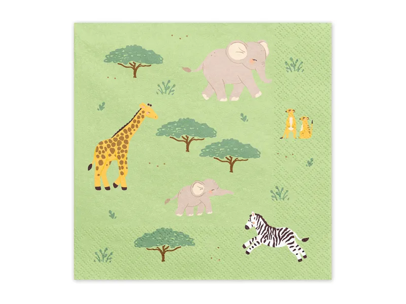 ARTICOLE PARTY - Șervețele Hârtie 33x33cm Safari 12/Set SP33-116