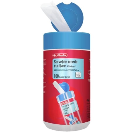 Accesorii Table - SERVETELE UMEDE WHITEBOARD HERLITZ 16*13 CM 100/SET 400198338