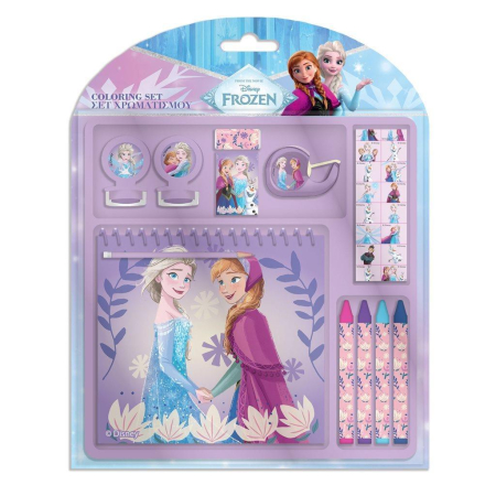 ARTICOLE COPII - Set de Colorat Frozen 2 - 12 Piese - 17.5x18.5cm