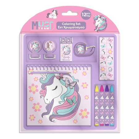 ARTICOLE COPII - Set de Colorat Must Team Girl 12 Piese - 17.5x18.5cm