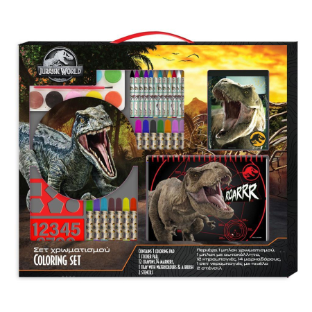 ARTICOLE COPII - SET DE COLORAT 31 PIESE 54x47CM JURASSIC 570933