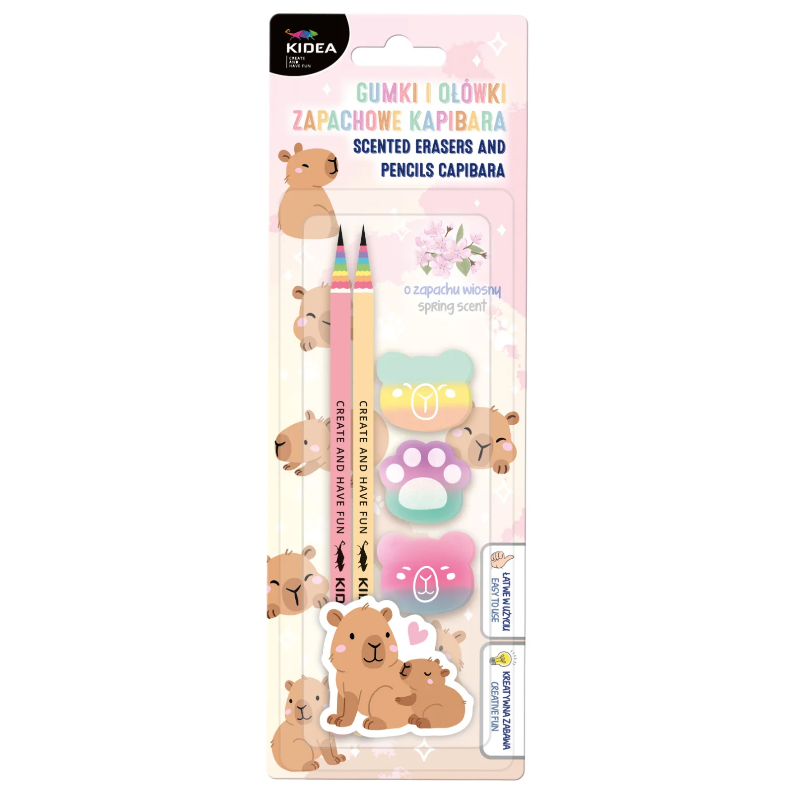 RECHIZITE SCOLARE IPB - Set Școală Parfumat 5 Piese Capybara Kidea