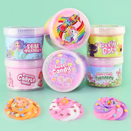 Slime/ Nisip kinetic/ Hidrofobic - Slime Parfumat Fluffy Butter Feel 64055