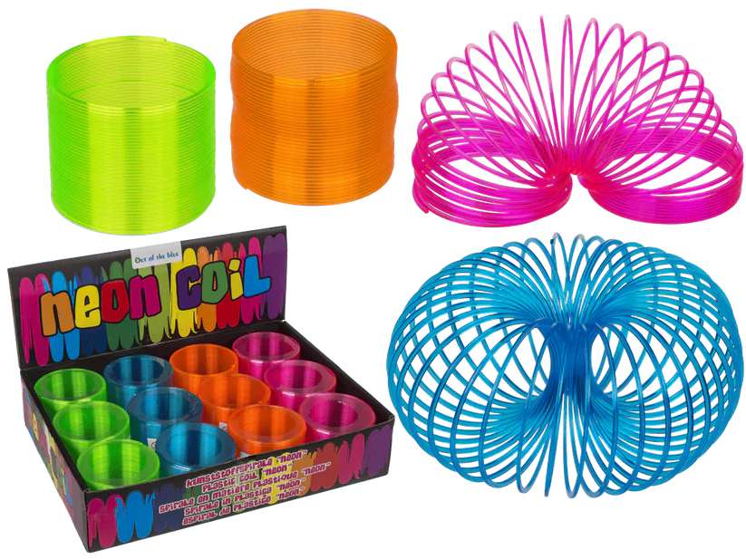 Jucarii - Spirală Magică Plastic 7.5cm Culori Neon 61/2049 - ipb.ro