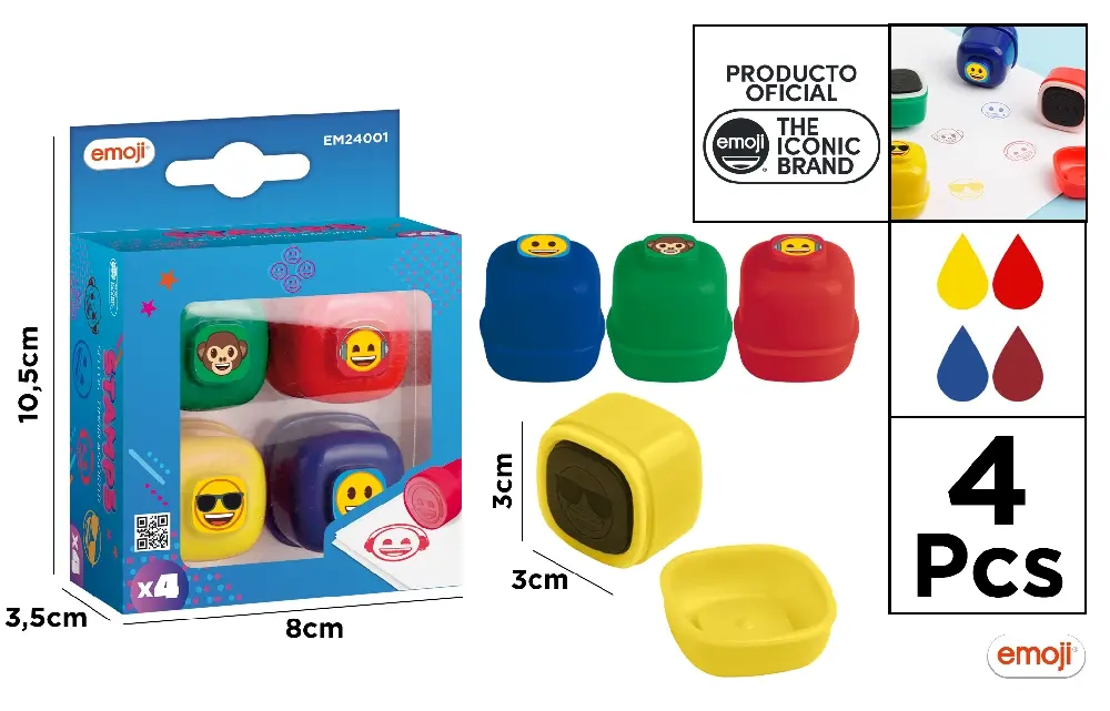 Stampilute Copii - STAMPILE IPB 4/SET EMOJI EM24001