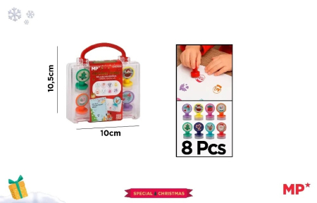 Abtibilduri, Stickere Christmas - STAMPILE IPB 8/SET MOTIV CRACIUN CH57055