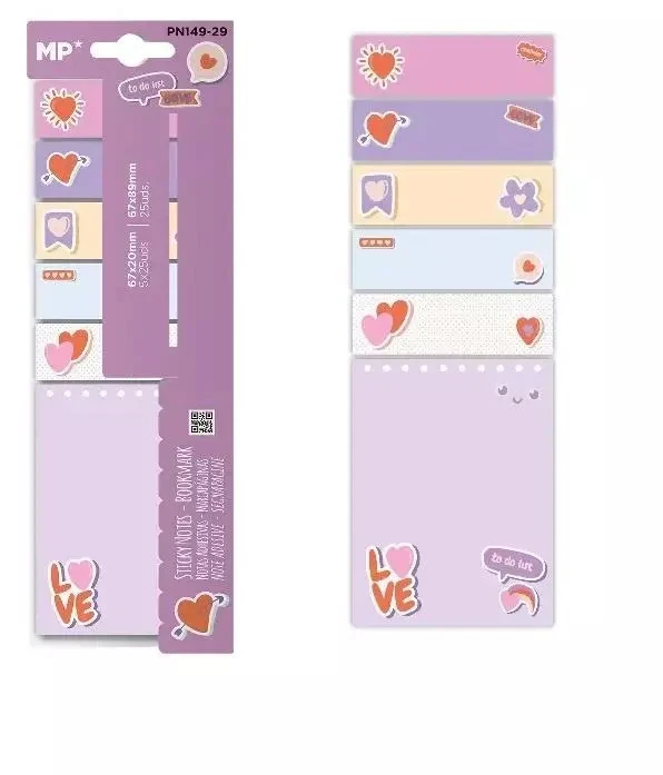 ORGANIZARE SI ARHIVARE - STICK INDEX IPB LOVE 20*67MM 6*25PCS PN149-29