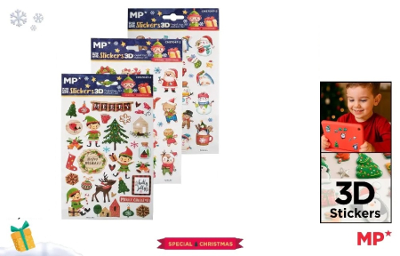 Abtibilduri, Stickere Christmas - STICKER 3D IPB HAPPY HOLIDAYS CH57047-2